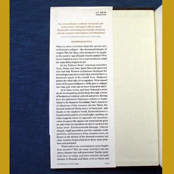 Book - Collapse: How Societies Choose to Fail or Succeed, by Jared Diamond - Picture 12 of 15